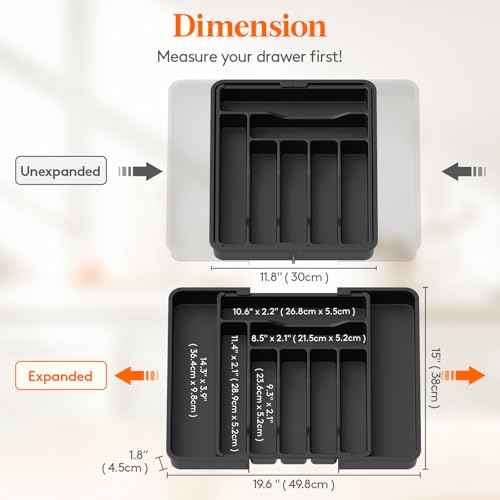 Expandable Silverware Drawer Organizer
