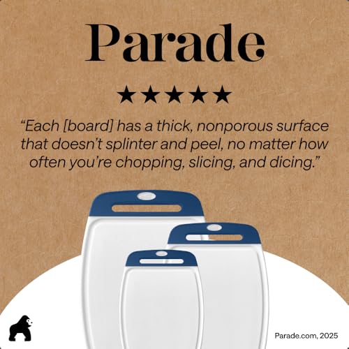 BPA Free Reversible Kitchen Cutting Board (3 Count)