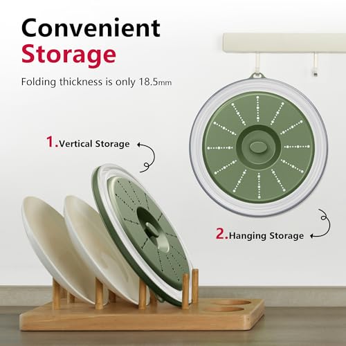 Microwave Splatter Cover Vented for Food with Hook Hole