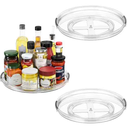 3 Pack 12'' Lazy Susan Organizer Turntable for Cabinet