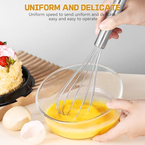Stainless Steel Whisk Set 8" + 10" Semi (2 Count)