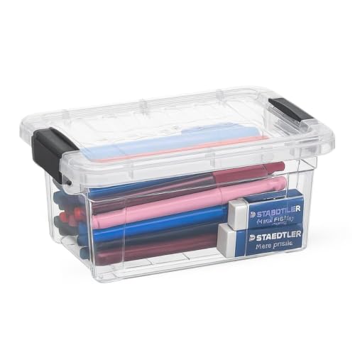 1.85 Quart Clear Plastic Storage Boxes with Lids