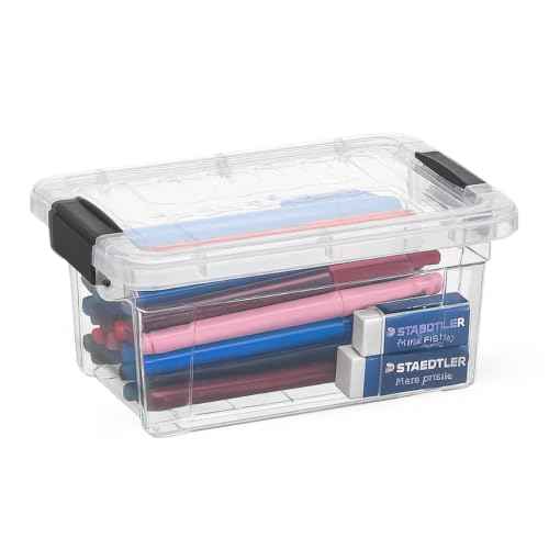 1.85 Quart Clear Plastic Storage Boxes with Lids