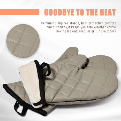 15" Terry Oven Mitts 1 Pair Flame Resistant Heat Resistant (2 Count)