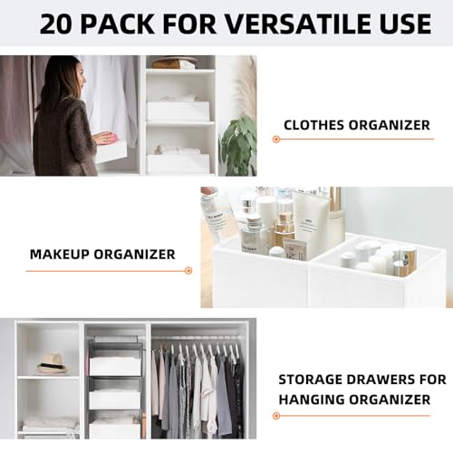 FAMILY PACK】Drawer Organizer Clothes (20 Count)