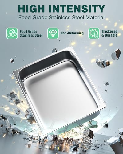 Stainless Steel Steam Table Hotel Pan Set 1 (6 Count)