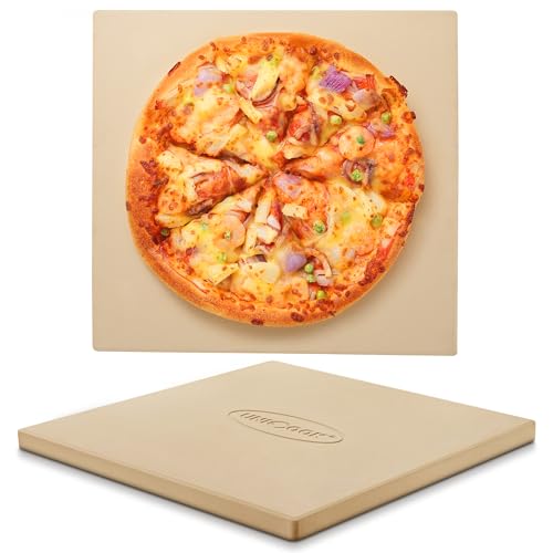 16 x 16 Inch Square Cordierite Pizza Stone for Oven Grill