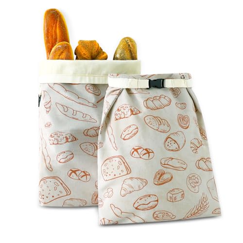 Beeswax Bread Bags for Homemade bread (2 Count)