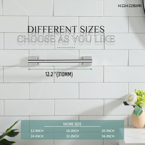 Hand Towel Bar 12 Inch Bathroom Towel Holder for Bath Kitchen Toilet Cabinet Chrome Stainless Steel B4005CH