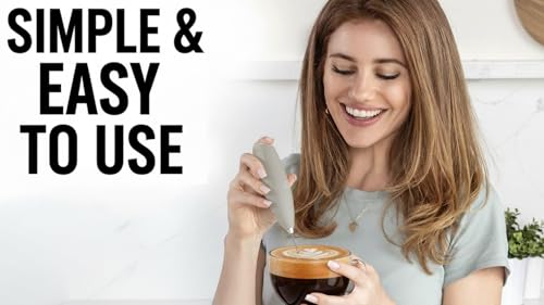Zulay Powerful Milk Frother for Coffee with Upgraded Titanium Motor