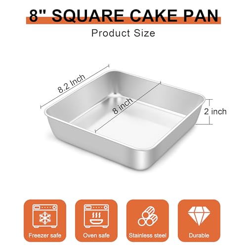 8 x 8 Inch Square Cake Pan (22.99 Count)