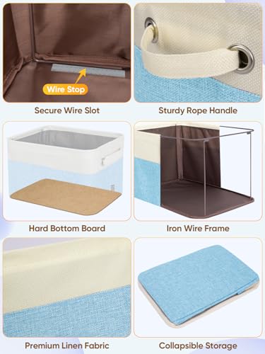1 Pack Fabric Closet Storage Bins for Shelves