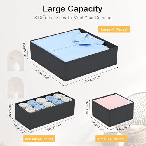 Drawer Organizer Clothes 6 Pack (6 Count)