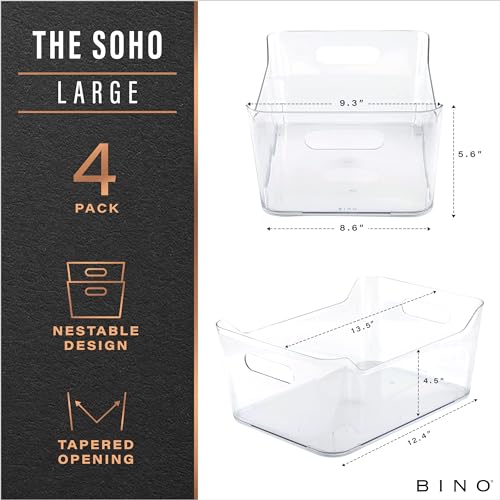 Plastic Organizer Bins (4 Count)