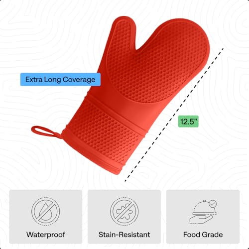Silicone Oven Mitts (2 Count)