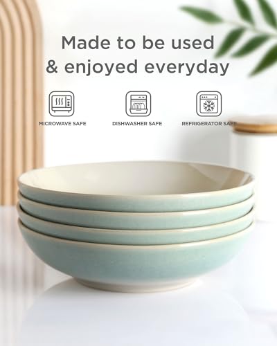 8.7" Large Pasta Bowls Set of 4 (4 Count)
