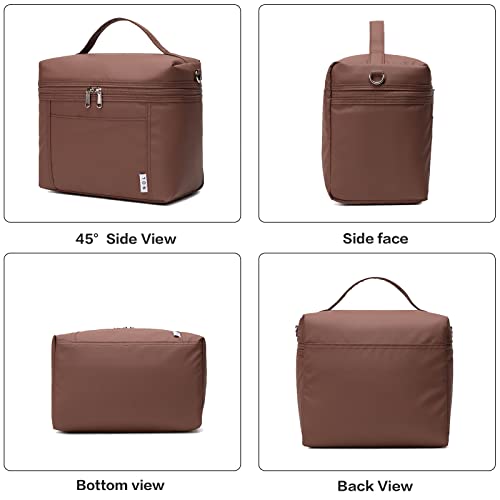 NOL 4 Liters Small Insulated Lunch Bags for Women Cooler Bag Lightweight Nylon Waterproof Lunch Box For Work （Small