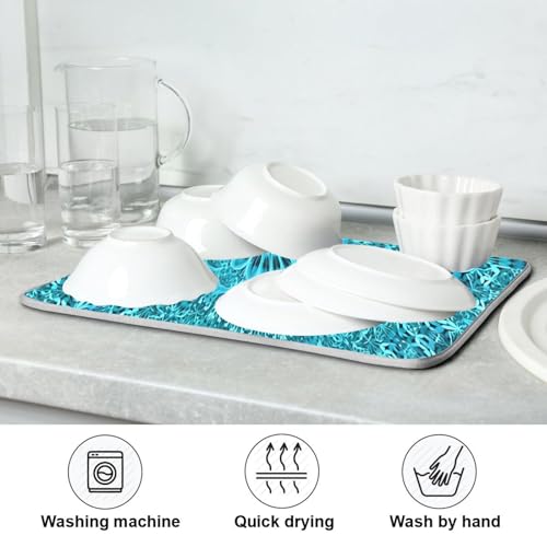 Super Absorbent Dish Drying Mat Microfiber Fast