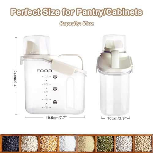 3 Pieces Cereal Containers Storage (50.721 Fl Oz)