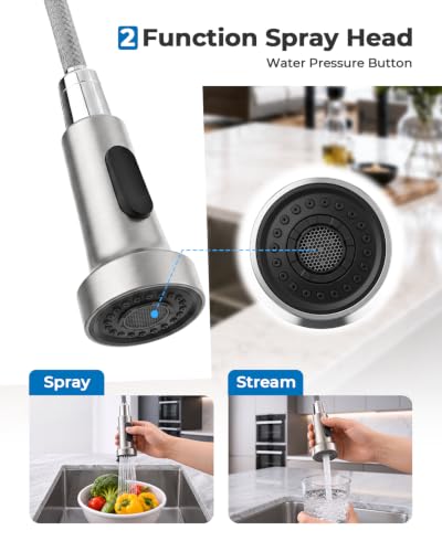 Utility Sink Faucet with Sprayer and Soap Dispenser