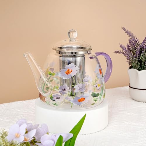 Heat Resistant Glass Teapot with Infuser
