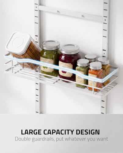 White 9 Tier Over The Door & Wall Mount Pantry Organizer