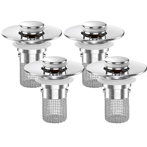 Bathroom Sink Drain Strainer (4 Count)