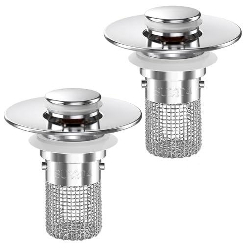 Bathroom Sink Drain Strainer (2 Count)