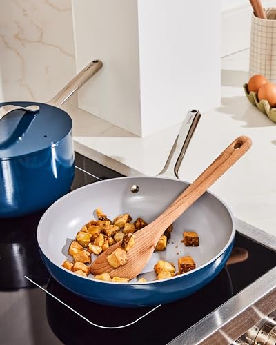 Ceramic Fry Pan Duo with Glass Lids