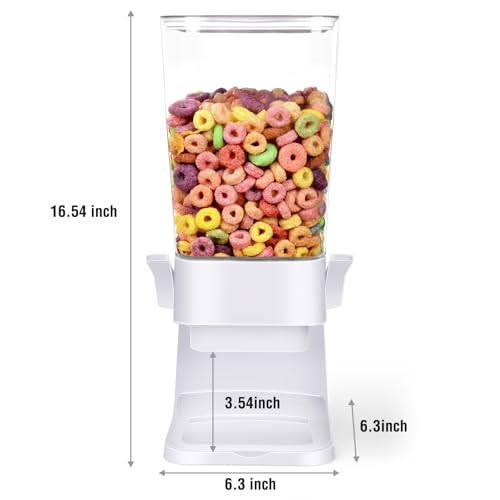 Cereal Dispenser Countertop with 2 Pack Bowls and Spoons 5.5 Qt