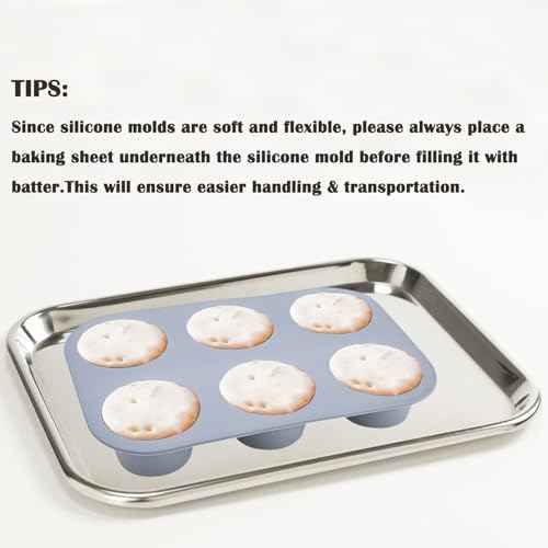 6 Cups Silicone Mini Muffin Pan Set