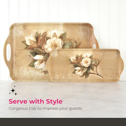 Sugar Magnolia Large Melamine Tray