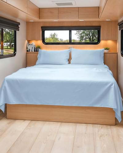 Short Queen Size 4 Piece Bed Sheet Set