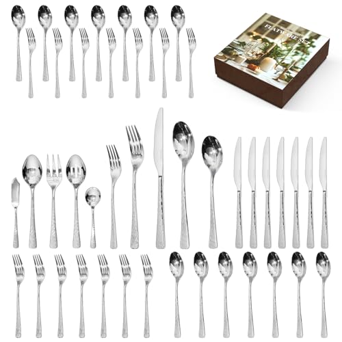Silverware Set with Serving Utensils (45 Count)