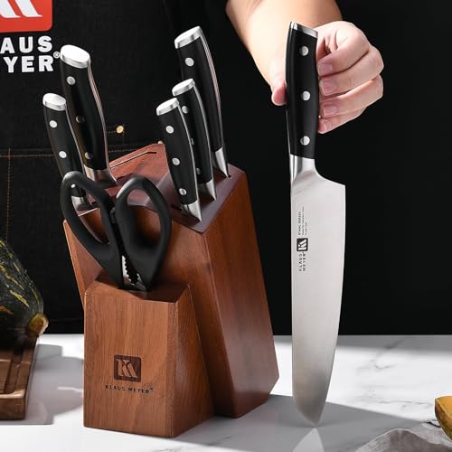 Stahl 8 Piece German Steel Kitchen Knife Block Set (8 Count)