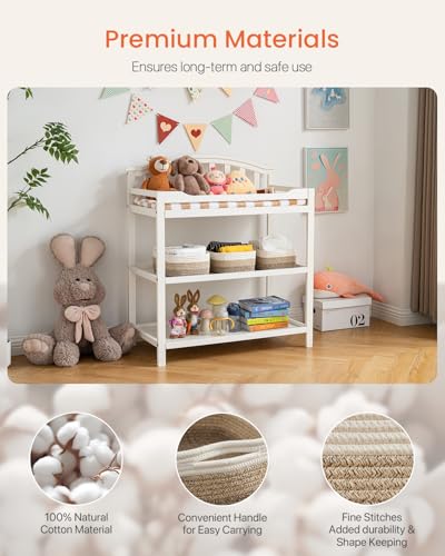 Small Woven Storage Basket for Organizing (3 Count)