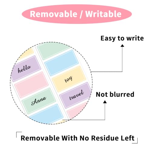 500PCS Removable Labels