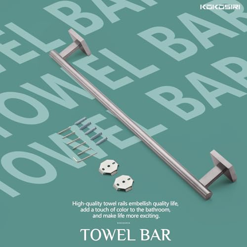 Bath Towel Holder Bathroom Accessories Towel Bar for Toilet Kitchen Necklace Holder 20 Inch Brushed Nickel Stainless Steel B4005BR