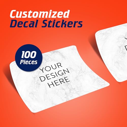 Custom Vinyl Stickers Your Image (100 Count)