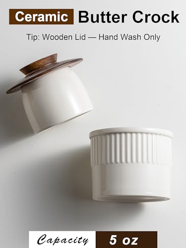Butter Crock with Lid for Countertop
