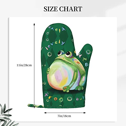 Cute Frog Oven Mitts and Pot Holders Sets of 2