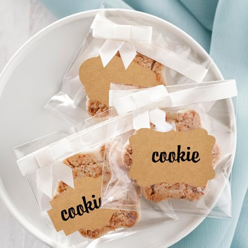 Dark Kraft 350 PCS Gift Tags Stickers