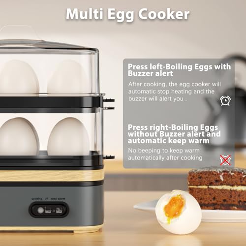 Rapid Egg Cooker Electric 12 Eggs Capacity (12 Count)