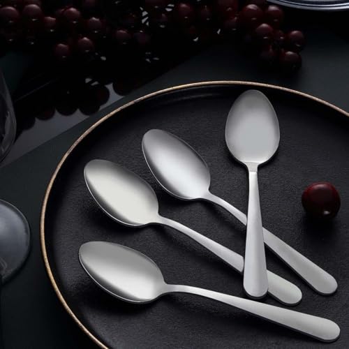 24 Pieces Dinner Spoons Set Silverware (24 Count)