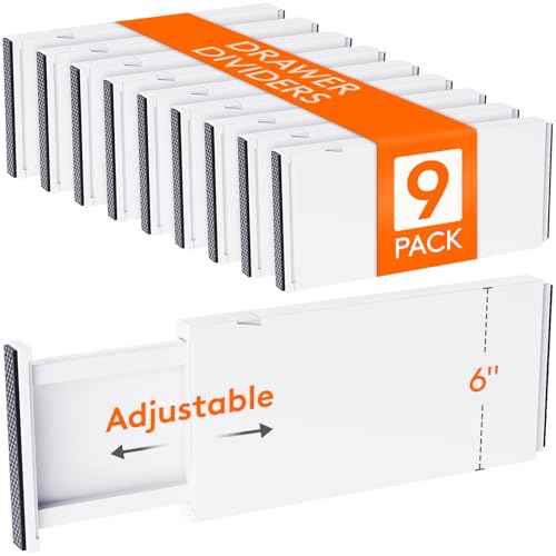 6" Tall Upgrade Drawer Dividers (9 Count)