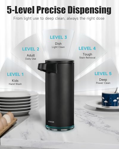 SensePro Automatic Soap Dispenser 12.8oz Spot Resist Matte Black