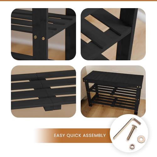 Bamboo Shoe Rack