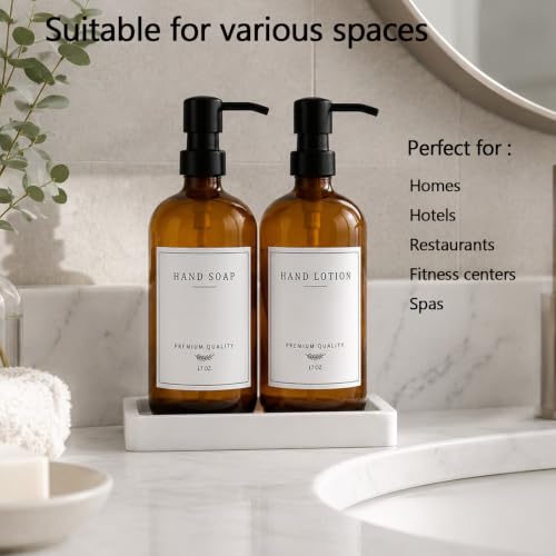 Thick Glass Soap Dispenser (2 Count)