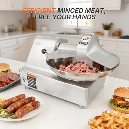 Hakka Commercial 10L Meat Bowl Cutter Mixer