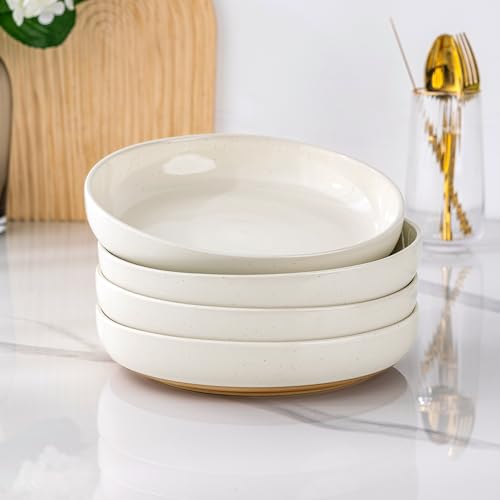8.75'' Large Ceramic Pasta Bowls (4 Count)